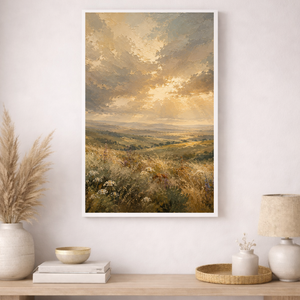 The Gathering Light | Golden Meadows Fine Art Canvas